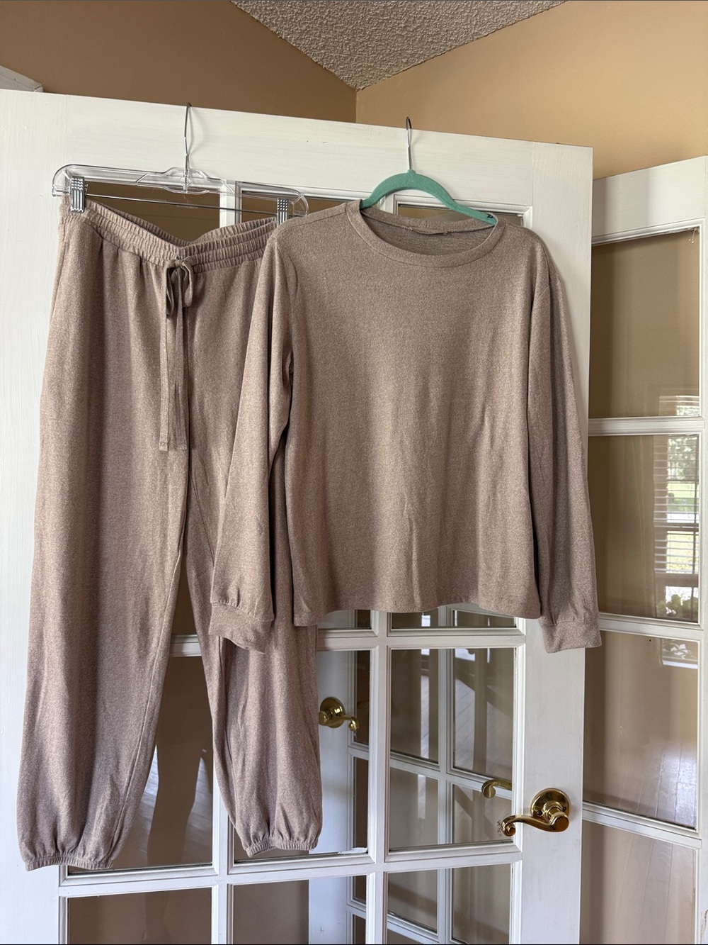 Zenana Outfitters Taupe Lounge Set